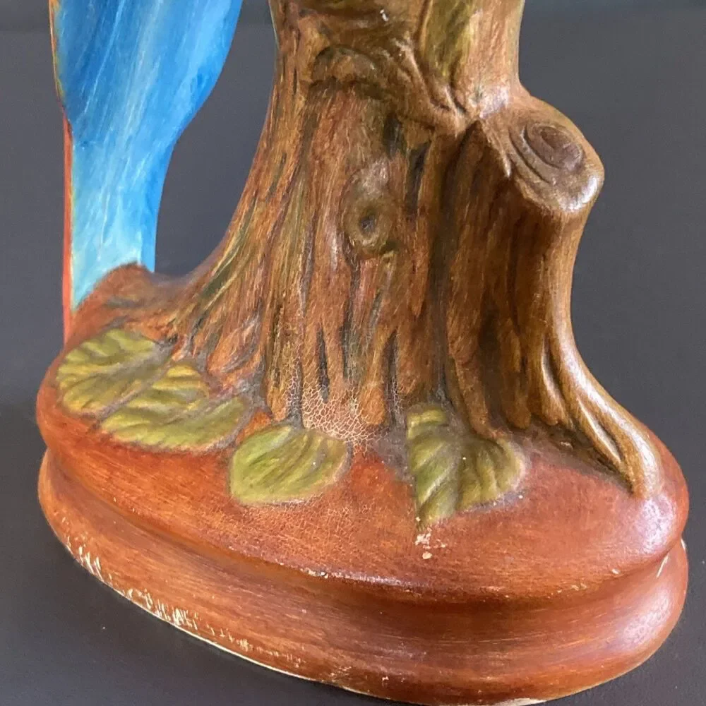 Vintage 1982 Holland Mold Ceramic Parrot Figure 10